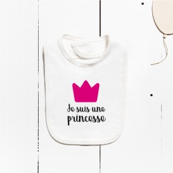 Bavoir en coton - I'm a princess