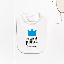 Bavaglino di cotone - Io sono el principe (PERSONALIZZABILE)