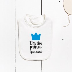 Cotton bib - I´m the prince (CUSTOMIZABLE)