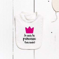 Babero algodón - Soy la princesa (PERSONALIZABLE)