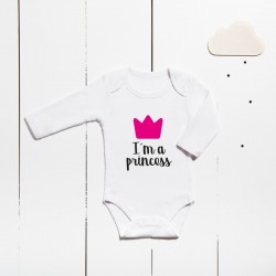 Cotton bodysuit - I´m a princess