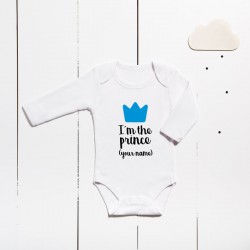 Body en coton - Je suis le prince (PERSONNALISABLE)