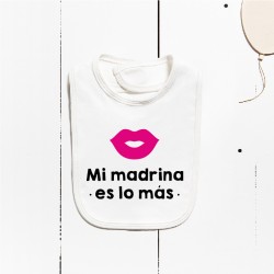 Babero algodón - Mi madrina es lo más (PERSONALIZABLE)