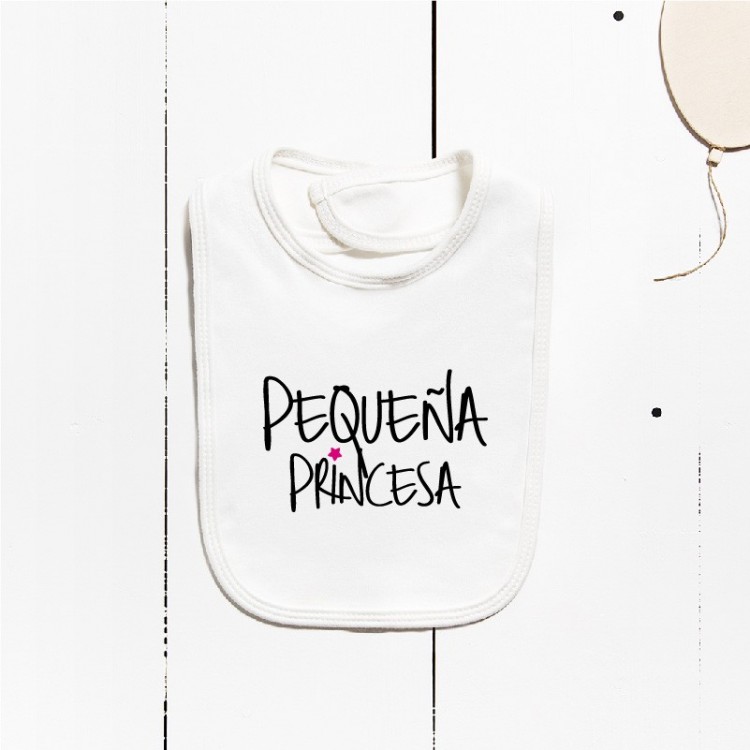 Babero algodón - Pequeña princesa Babero algodón - Pequeña princesa