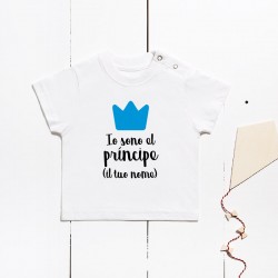 copy of T-shirt in cotone a manica corta - Io sono el principe (PERSONALIZZABILE)