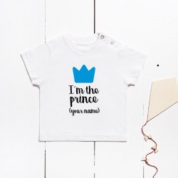 PRUEBA Camiseta algodón manga corta - Soy el príncipe (PERSONALIZABLE)