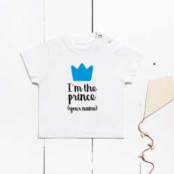 copy of Short sleeve cotton t-shirt - I´m the prince (CUSTOMIZABLE)