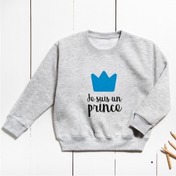 Sudadera Unisex Infantil - Soy un príncipe