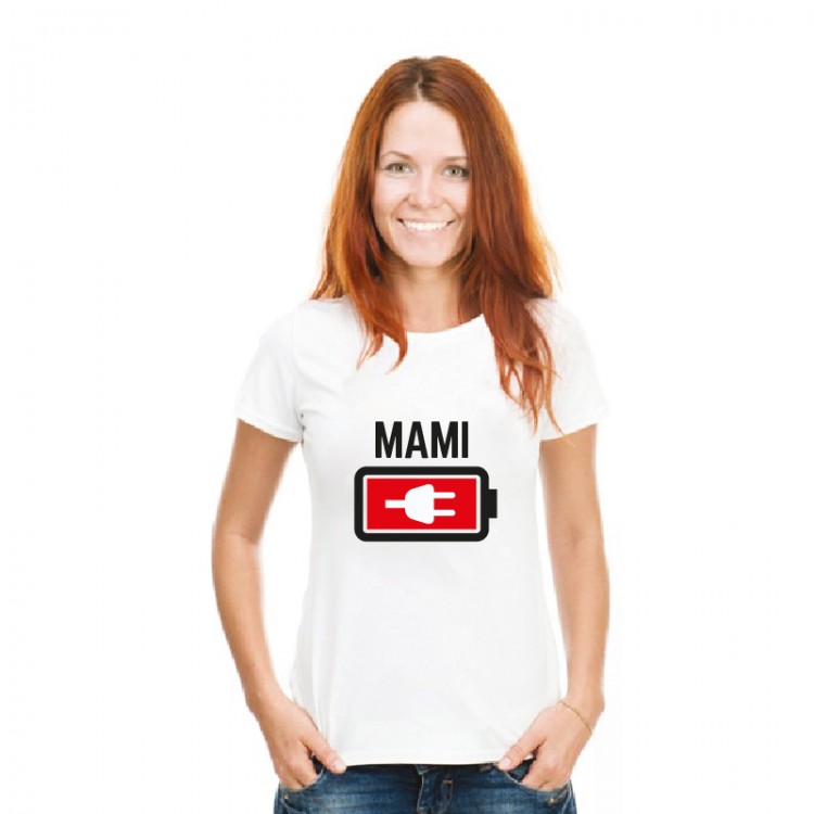 Camiseta mamá - Batería baja Camiseta mamá - Batería baja