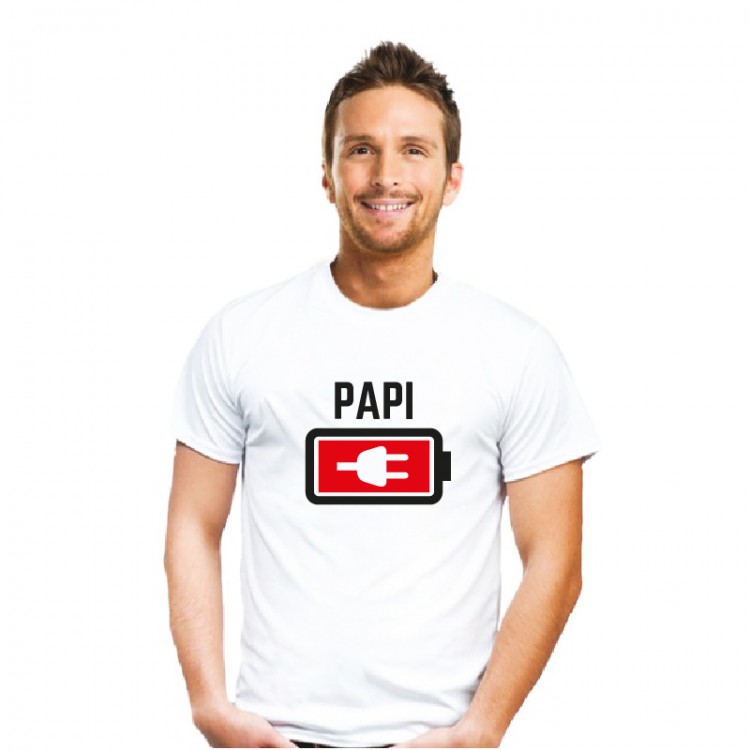 Camiseta papá - Batería baja