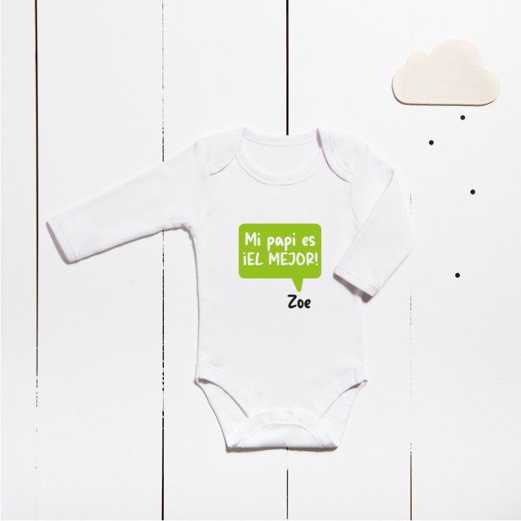 Body algodón - Mi papá es el mejor Body algodón - Mi papá es el mejor