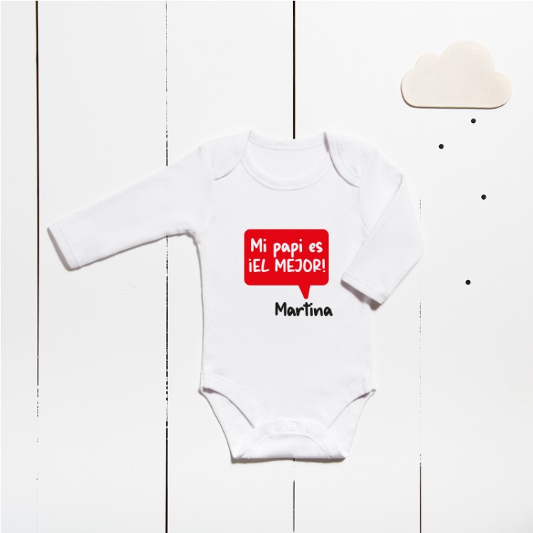 Body algodón - Mi papá es el mejor Body algodón - Mi papá es el mejor