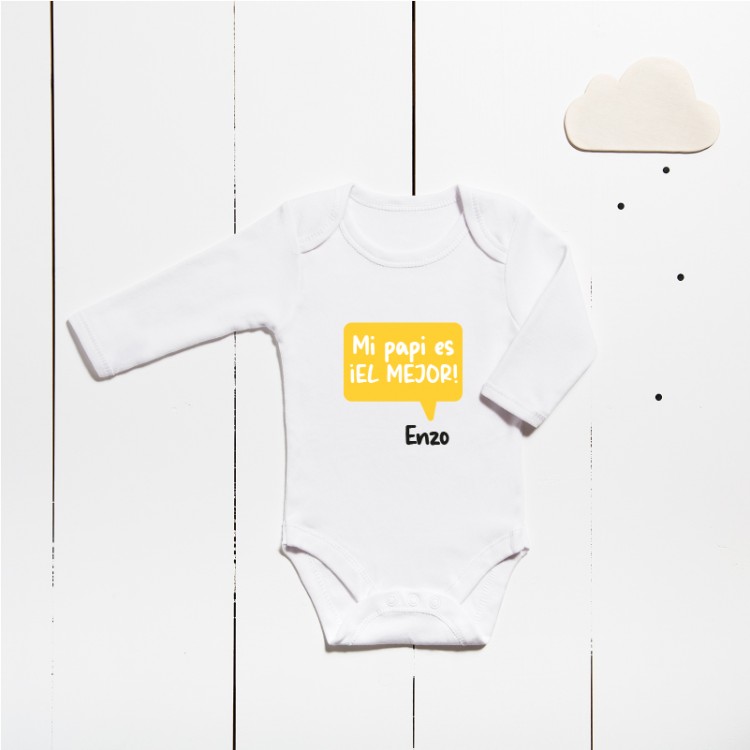Body algodón - Mi papá es el mejor Body algodón - Mi papá es el mejor