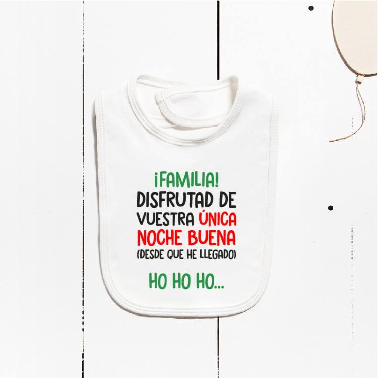 Babero algodón - La mejor Nochebuena Babero algodón - La mejor Nochebuena