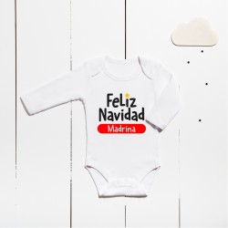 Body algodón - Feliz Navidad (PERSONALIZABLE)