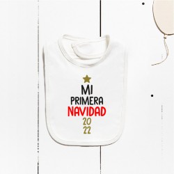 Babero algodón - Mi primera Navidad 2022