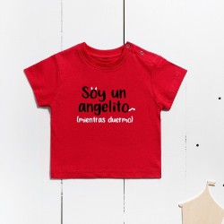 Camiseta algodón manga corta - Soy un angelito