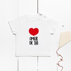 Short-sleeved cotton t-shirt - Aunt's love