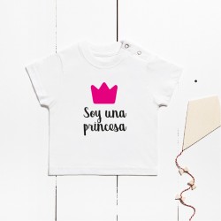 Camiseta algodón manga corta - Soy una princesa